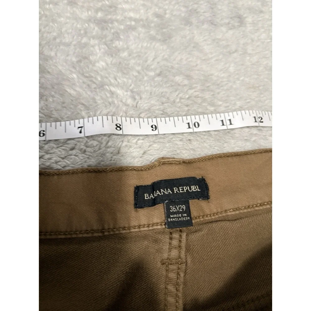 Banana Republic Men's Tapered Brown Chino Pants 36x29 Act (36x27)‎ Pants